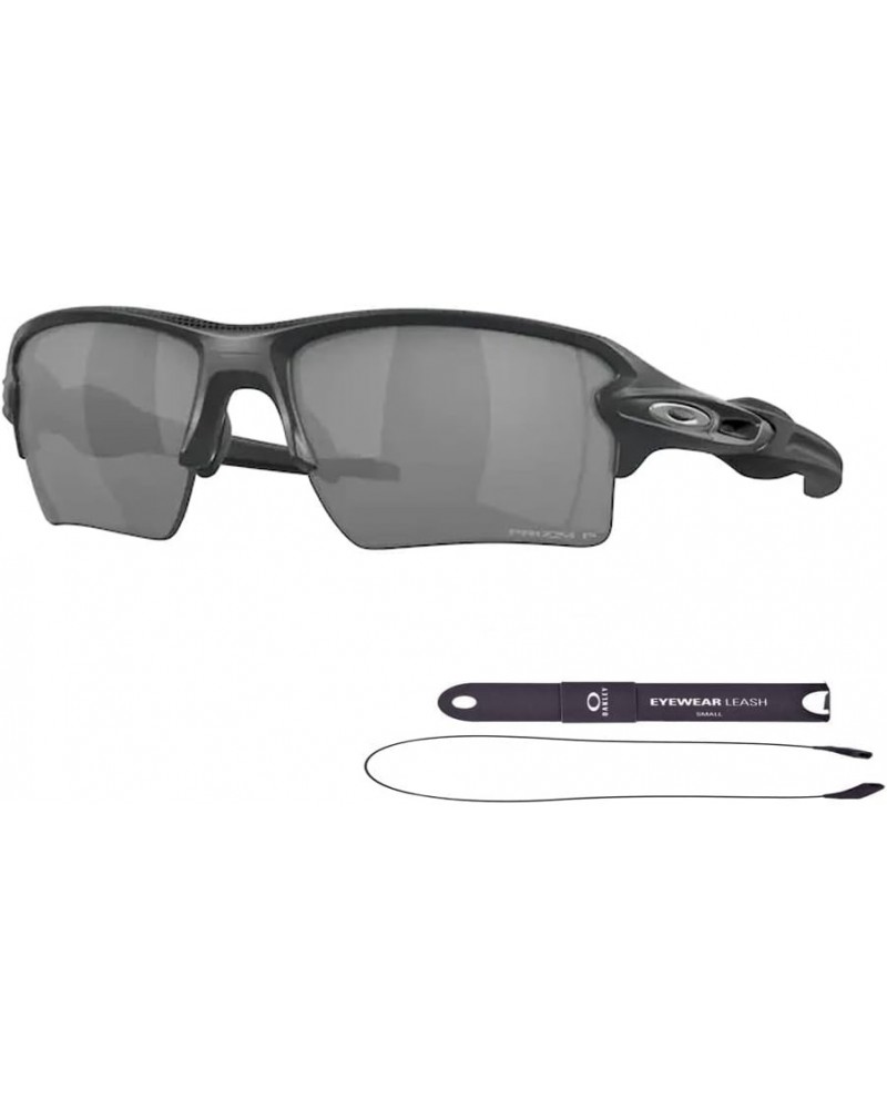 Flak 2.0 XL OO9188 Sunglasses For Men+ BUNDLE Leash +Designer iWear Care Kit High Resolution Carbon / Prizm Black Polar $66.6...