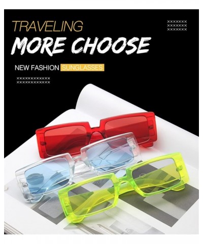 Fashionable Square Men's Sunglasses Outdoor Beach Decorative Sunglasses (Color : J, Size : 1) 1 I $10.65 Designer