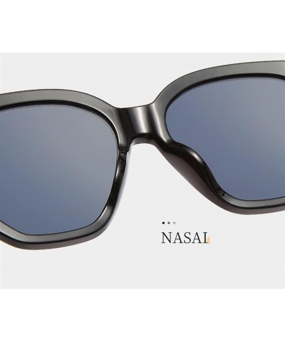 Men and Women Fashion Large Frame Sunglasses Outdoor Vacation Sunshade (Color : F, Size : Medium) Medium D $14.38 Designer