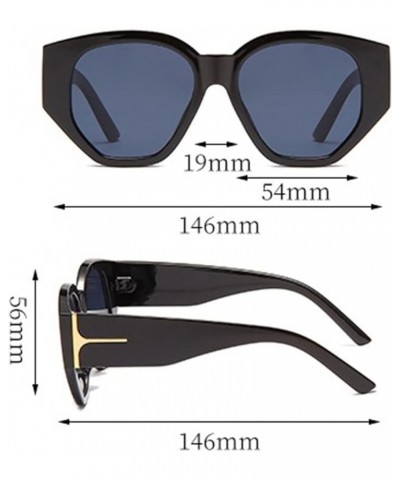 Men and Women Fashion Large Frame Sunglasses Outdoor Vacation Sunshade (Color : F, Size : Medium) Medium D $14.38 Designer