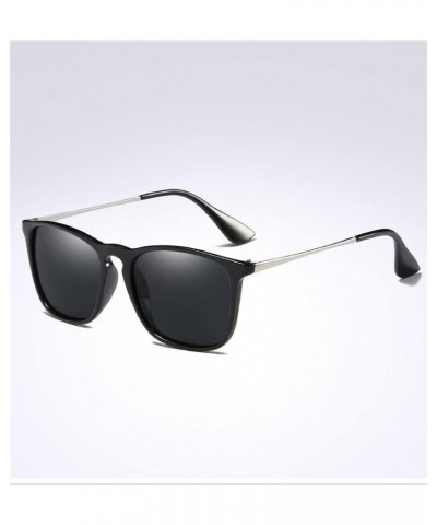 Fashion Square Sunglasses Polarized Men Women Vintage Driving Sun glasses Black $8.99 Square