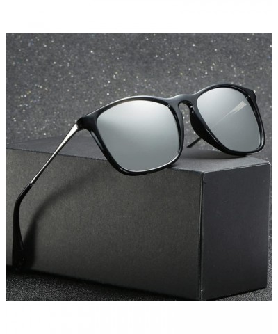 Fashion Square Sunglasses Polarized Men Women Vintage Driving Sun glasses Black $8.99 Square