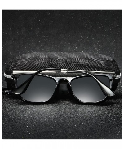 Fashion Square Sunglasses Polarized Men Women Vintage Driving Sun glasses Black $8.99 Square