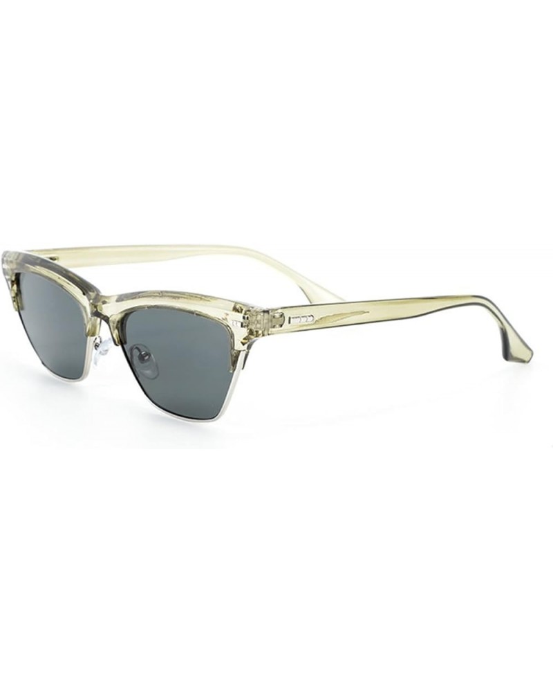 Metal Small Frame Men and Women Triangle Cat Eye Fashion Decorative Sunglasses (Color : G, Size : 1) 1 D $15.03 Designer