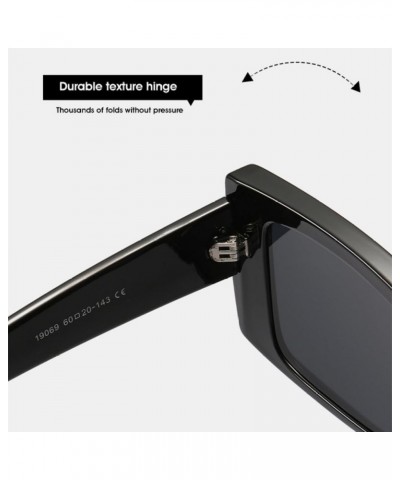 Classic Punk Square Sunglasses Women Fashion Cool Black Small Sun Glasses Female Men Vintage Shades Mirror UV400 1 $22.07 Sport