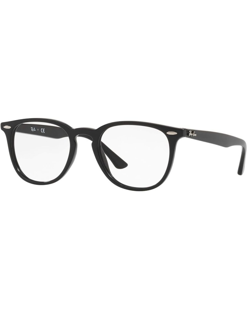 RX7074 Square Prescription Eyeglass Frames Rubber Black/Demo Lens $71.72 Square