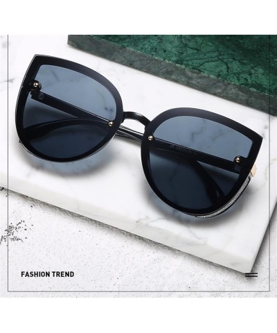 Fashion Big Frame Men and Women Sunglasses Outdoor Holiday Beach Decoration Sunglasses (Color : D, Size : 1) 1 C $18.07 Designer