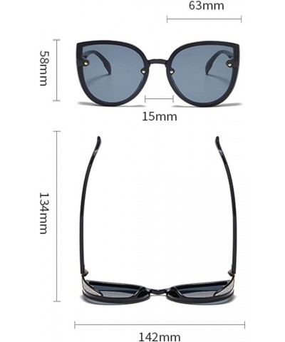 Fashion Big Frame Men and Women Sunglasses Outdoor Holiday Beach Decoration Sunglasses (Color : D, Size : 1) 1 C $18.07 Designer