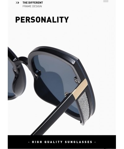 Fashion Big Frame Men and Women Sunglasses Outdoor Holiday Beach Decoration Sunglasses (Color : D, Size : 1) 1 C $18.07 Designer