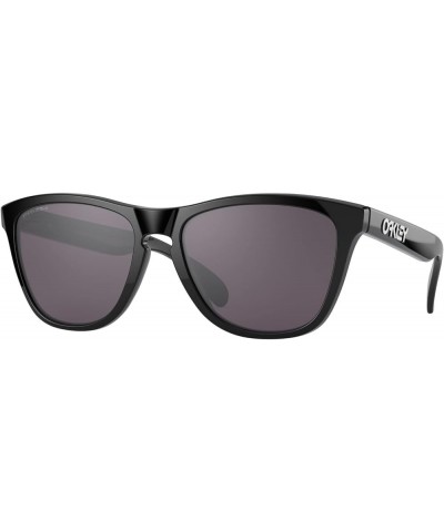 Oo9245 Frogskins Low Bridge Fit Square Sunglasses Polished Black/Prizm Grey $46.94 Square