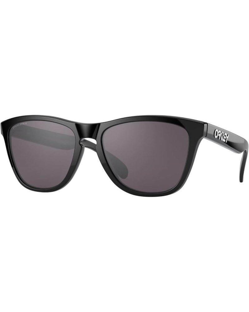 Oo9245 Frogskins Low Bridge Fit Square Sunglasses Polished Black/Prizm Grey $46.94 Square