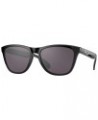 Oo9245 Frogskins Low Bridge Fit Square Sunglasses Polished Black/Prizm Grey $46.94 Square