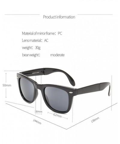 Sports Foldable Men's Outdoor Vacation Sunglasses Trendy Commuter UV400 Sunglasses Gift B $12.95 Sport