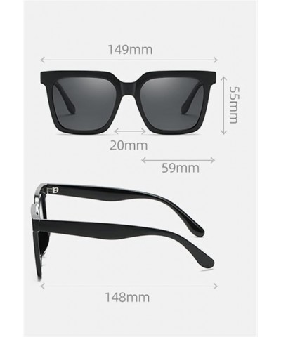 Polarized Large Frame Men and Women Outdoor Vacation Beach Driving Sunglasses (Color : D, Size : 1) 1 C $25.91 Designer