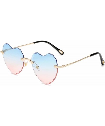 Love Gradient Color Women's Sunglasses, Outdoor Street Shooting Holiday Glasses (Color : B, Size : Medium) Medium B $23.49 De...