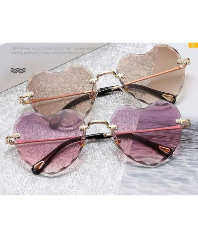 Love Gradient Color Women's Sunglasses, Outdoor Street Shooting Holiday Glasses (Color : B, Size : Medium) Medium B $23.49 De...