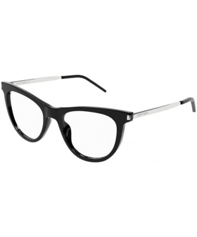 Sunglasses Saint Laurent SL 514-001 Black/Transparent Silver $46.11 Rectangular