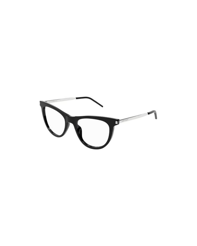 Sunglasses Saint Laurent SL 514-001 Black/Transparent Silver $46.11 Rectangular