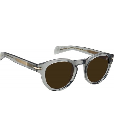 DB 7041/S Transparent Grey/Brown 48/24/145 men Sunglasses $57.82 Round