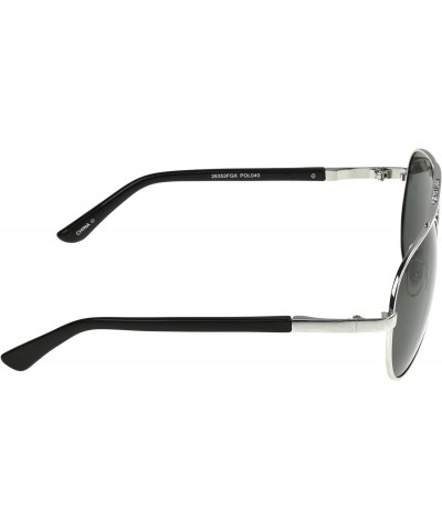 Mens Trupolar 05 Sunglasses, Silver, 64mm US $11.99 Aviator