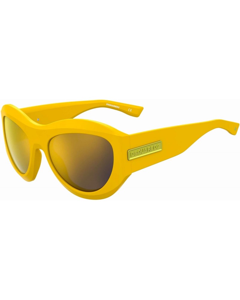 D2 0072/S Yellow/Brown Yellow 59/19/135 men Sunglasses $41.82 Round