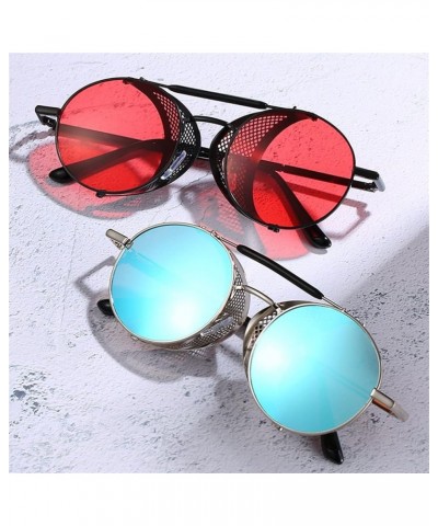 Punk Retro Fashion Sunglasses for Men and Women Outdoor Sunshade (Color : D, Size : Medium) Medium C $20.06 Designer