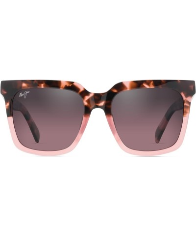 Rooftops Square Sunglasses Pink Tortoise W/Pink/Maui Rose Polarized $155.76 Square