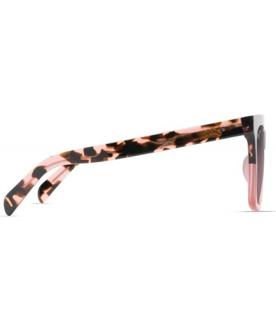 Rooftops Square Sunglasses Pink Tortoise W/Pink/Maui Rose Polarized $155.76 Square