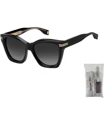 MJ1001/S Square Sunglasses for Women + BUNDLE with Designer iWear Eyewear Kit Dark Black / Grey Shaded $63.72 Square