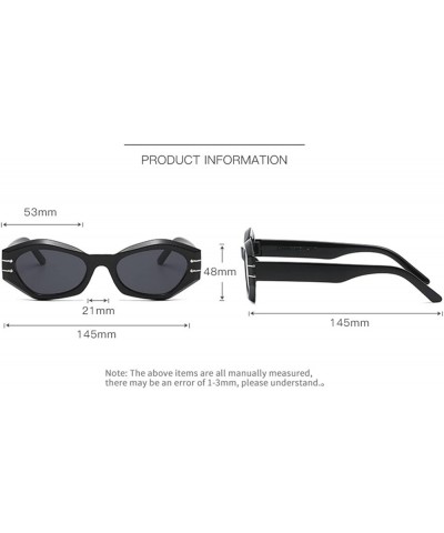 Small Frame Hip-hop Retro Vacation Decoration Sunglasses for Men and Women (Color : 3, Size : 1) 1 6 $17.76 Designer