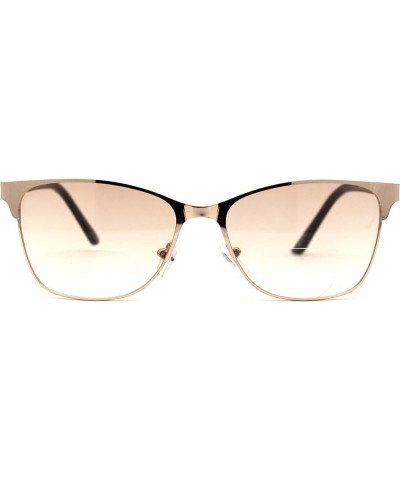 Mens 90s Fashion Metal Rim Rectangle Bifocal Light Sunglasses Reader Gold +1.5 Gold +1.00 $9.69 Rectangular