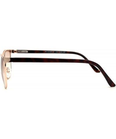 Mens 90s Fashion Metal Rim Rectangle Bifocal Light Sunglasses Reader Gold +1.5 Gold +1.00 $9.69 Rectangular