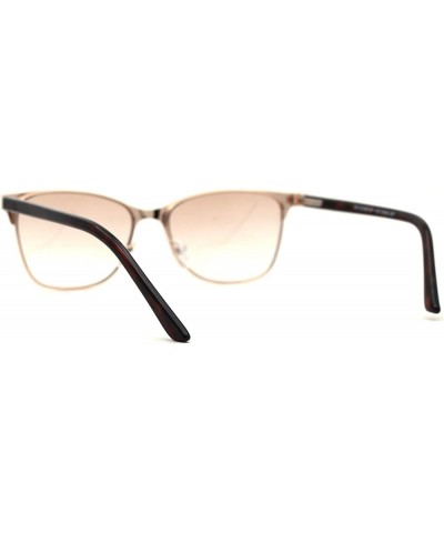 Mens 90s Fashion Metal Rim Rectangle Bifocal Light Sunglasses Reader Gold +1.5 Gold +1.00 $9.69 Rectangular