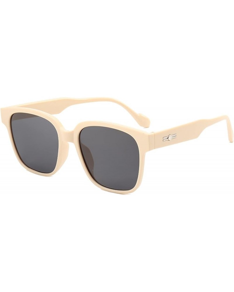 Square Large Frame Men and Women Sunglasses Outdoor Vacation Decorative Sunglasses (Color : B, Size : 1) 1 C $15.96 Designer