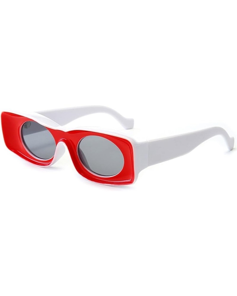 Small Frame Men and Women Outdoor Vacation Driving Decorative Sunglasses (Color : F, Size : 1) 1 F $13.67 Designer