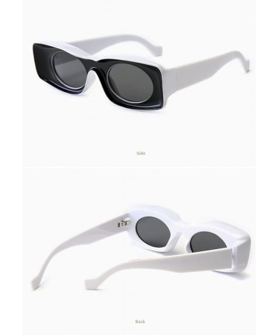 Small Frame Men and Women Outdoor Vacation Driving Decorative Sunglasses (Color : F, Size : 1) 1 F $13.67 Designer