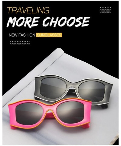 Fashion Men and Women Decorative Sunglasses Vacation Beach Photo Sunglasses Gifts (Color : D, Size : 1) 1 B $9.47 Designer