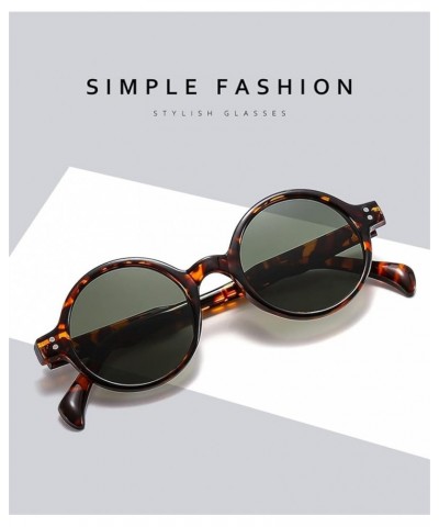 Round Simple Woman Outdoor Vacation Sunglasses Shopping Driving Trend UV400 Sunglasses Gift 1 $11.94 Designer