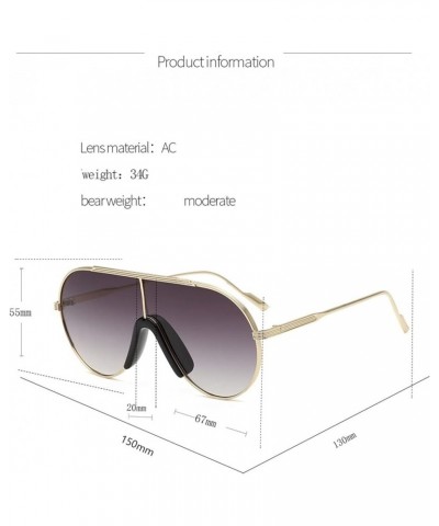 Large Frame Men and Women Outdoor Vacation Driving Sunglasses (Color : A, Size : 1) 1 D $16.21 Designer