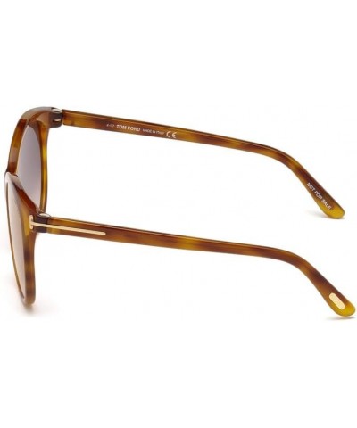 FT0568 Sunglasses - Blonde Havana Frame, Brown Mirror Lenses, 57 mm Lens FT05685753G $56.17 Designer