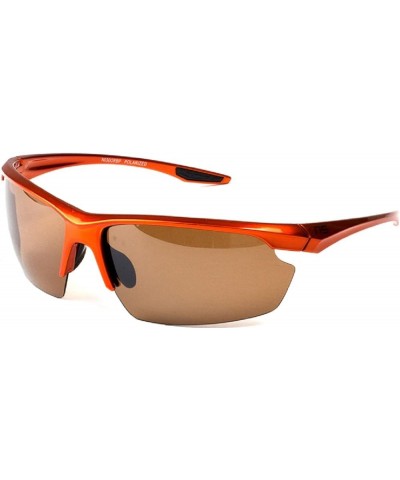 The Loca - Lightweight Polarized Sunglasses Orange Amber $22.68 Wayfarer