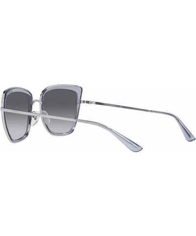 Women's Vo4223s Cat Eye Sunglasses Silver/Transparent Blue/Grey Gradient Dark Grey $24.29 Cat Eye