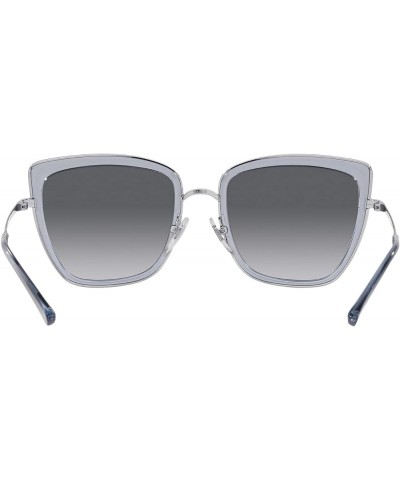 Women's Vo4223s Cat Eye Sunglasses Silver/Transparent Blue/Grey Gradient Dark Grey $24.29 Cat Eye