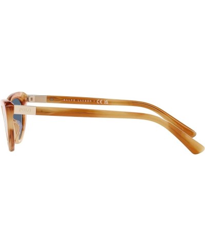 Women's Ph4199u Universal Fit Cat Eye Sunglasses Shiny Light Honey Havana/Blue $47.91 Cat Eye