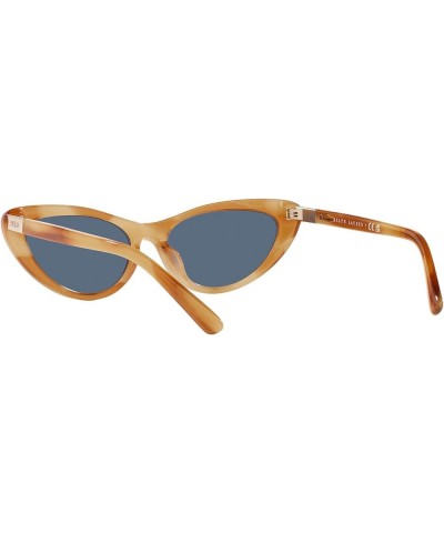 Women's Ph4199u Universal Fit Cat Eye Sunglasses Shiny Light Honey Havana/Blue $47.91 Cat Eye