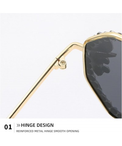 Luxury Rhinestone Bling Diamond Fashion Polarized Sunglasses Women Vintage Diamond Sun Glasses Gradiend lens Shades Red $9.29...