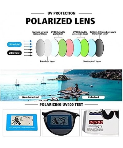 2 Pairs Polarized/Reading Sunglasses with UV400 Protection Lens for Women, Trendy Driving Sun Glasses Shades Record_floral_bl...