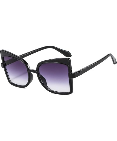 Fashion Cat-Eye Men and Women Street Fashion Outdoor Vacation Decorative Sunglasses (Color : C, Size : 1) 1 B $15.86 Aviator