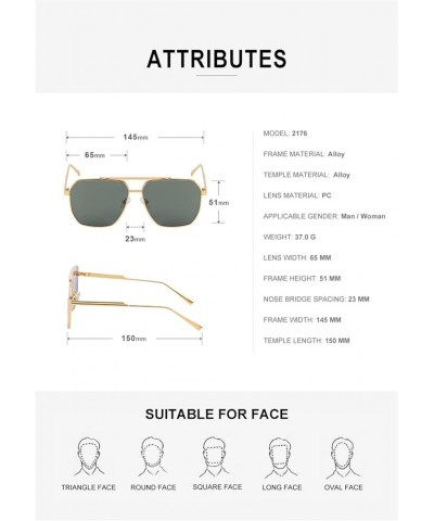 Retro Large Frame Men and Women Outdoor Cycling Sunglasses Sunglasses (Color : D, Size : One Size) One Size G $17.46 Designer