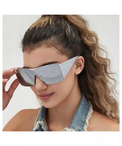 Oversized Square Punk Sunglasses Women Men Sun Glasses Goggle Lady Shades Eyewear UV400 7 $20.03 Rectangular